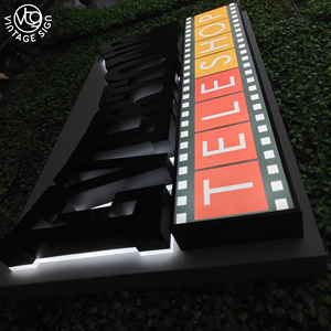 Enseigne LED rétroéclairée personnalisée avec plaque arrière pour l'image de marque Teleshop - Product Image 4