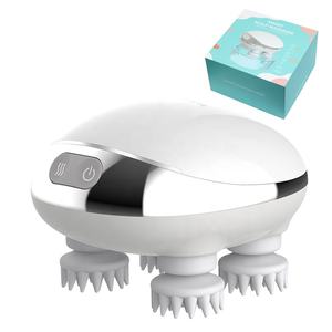 Massageador elétrico de silicone ecológico, massageador de cabeça para cabelo, couro cabeludo, à prova d' água - Product Image 1