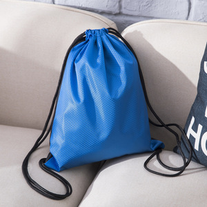Hot Sale Waterproof <b>Drawstring</b> Backpacks Bag 210d Polyester Sports Fitness hiking Custom Logo Large Capacity <b>Drawstring</b> Bag - Product Image 4