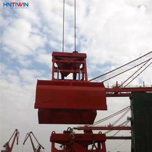 HNTIWIN Puerto de barco Grúa Cuerda de alambre Pinza Eléctrica Hidráulica Cubos de concha Motor de agarre Control remoto inalámbrico para arena de carbón - Product Image 1