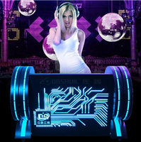 RICHSHINING - Conception de cabine DJ personnalisée - Cabine DJ portable avec façade en fer pour les soirées en boîte de nuit, bars et événements