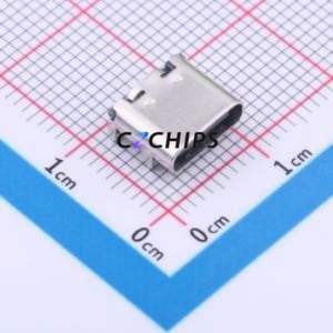 HC-TYPE-C-16P-01B USB Connector SMD Connector ( Connector Type: Type-C )( Gender: Female )( Mounting Type: Horizontal Mount ) - Product Image 1