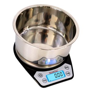 डिजिटल स्टेनलेस स्टील 0.1 जी उच्च परिशुद्धता रसोई आहार वजन पैमाने बैकलिट एलसीडी डिस्प्ले ऑटो बेकिंग के लिए खाद्य पैमानों - Product Image 2