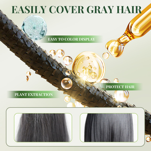 โมเครุ แชมพูเปลี่ยนสีผมสูตรอ่อนโยน ปราศจากแอมโมเนีย สารสกัดจากผักโขมและอะโวคาโด ย้อมติดทนนาน ปิดผมขาวเร็ว บำรุงเส้นผม ปริมาณ 500 มล. - Product Image 5