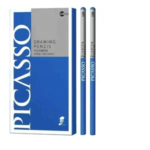 PICASSO 12B sketching art drawing black wooden pencil