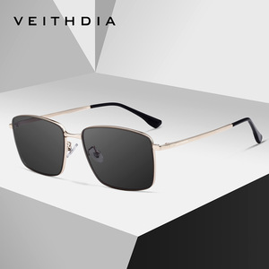 Veithdia Square Sunglasses Metal <b>Frame</b> Nylon Lens UV400 Protection For Men - Product Image 2