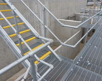 tranchée à haute charge de parcs Système de drainage de mur de toiture de passerelle durable Grille en acier galvanisée à chaud