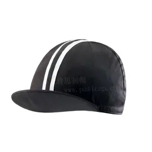 การออกแบบที่กำหนดเองหมวกขี่จักรยาน,หมวกขี่จักรยาน,ผ้าฝ้ายสีดำหมวก Biker เปล่า
