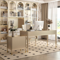 Bureau d'ordinateur en bois massif BK-50, bureau multifonctionnel pour la maison, la chambre à coucher, la salle d'étude, bureau de luxe léger, bureau de travail