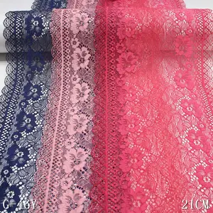 Элегантный 3 вида цветов 21 см спандекс платье из сетчатой ткани с цветочным узором стрейч кружевной отделкой эластичного кружевного полотна для женское платье бюстгальтер нижнее белье