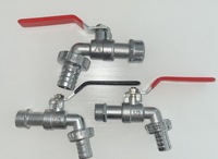 Robinet en alliage de zinc, robinet rouge 3/4 robinet d'eau 1/2 robinet d'extérieur