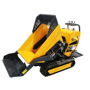 Esportazione piccolo Dumper cingolato casa fattoria autocaricante trasportatore Mini completamente idraulico autocarro con cassone ribaltabile prezzo