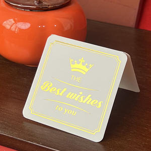 Tarjetas de Regalo al por Mayor con Lámina Dorada, Vales de Regalo, Tarjetas de Invitación y Felicitación para Negocios - Product Image 4