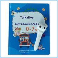 Lápiz de Lectura de Audiolibros para Educación Temprana de 2 a 6 Años, Juguete Bilingüe de Lectura por Indicación, Batería de Litio Educativa Inteligente