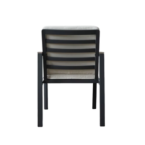 Garden Patio Furniture <b>Balcony</b> Waterproof Aluminum Teak Armrest Chair Dining Sets Outdoor Dinning <b>Table</b> and 6 Chair Set Garden P - Product Image 6