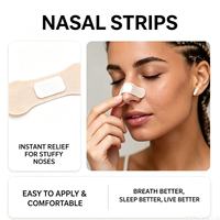 Bandes nasales anti-ronflement respirantes et hypoallergéniques avec adhésif doux – OEM/ODM disponibles