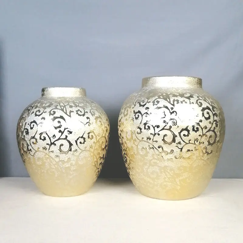 Vasi di lusso vaso in ceramica di porcellana per la decorazione domestica vasi per la decorazione della casa grandi e oro