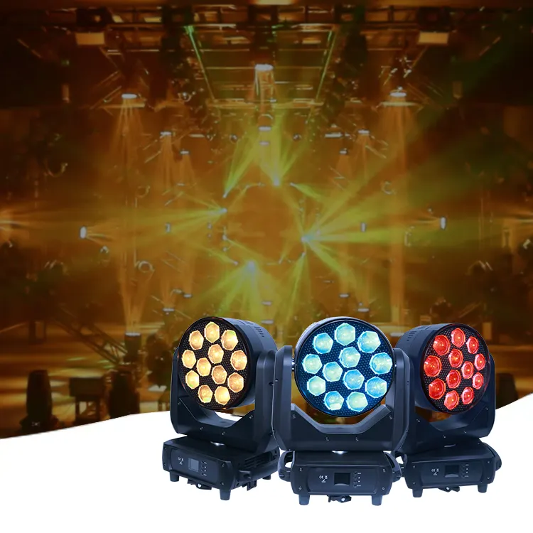 Pabrik langsung 450W Rgbw Blinder Dmx pengendali lampu panggung Zoom bergerak kepala pencahayaan jenis lampu panggung luces de escenario