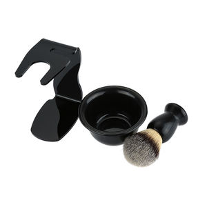 Le Plus Récent Design Professionnel Cheveux Doux En Plastique Poignée Cou <span class=keywords><strong>Blaireau</strong></span> Cheveux Rasage Brosse Ensemble Pour Hommes - Product Image 2