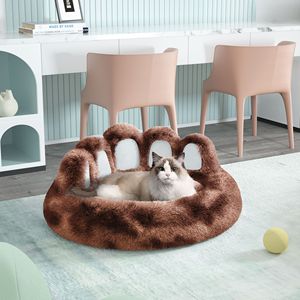Lit pour animaux de compagnie DB Bear Paw en fausse fourrure, pour chat et chien, intérieur, amovible, lavable, petite et moyenne taille, design élégant et mignon - Product Image 3