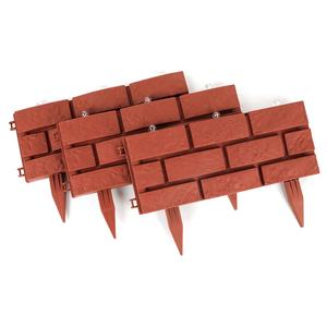 Effet de brique <span class=keywords><strong>piquet</strong></span> décoratif en <span class=keywords><strong>plastique</strong></span> arrière-cour pelouse bordure bordure panneaux de clôture de jardin petite clôture de jardin en <span class=keywords><strong>plastique</strong></span> - Product Image 3