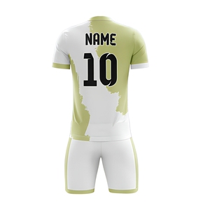 Ensemble complet de maillots de football de haute qualité, séchage rapide, respirant, polyester, imprimé numériquement, noms d'équipe personnalisés, col en V, manches courtes - Product Image 2