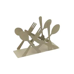 Gran oferta, servilletero de hierro con Material de diseño creativo de Color personalizado para mesa