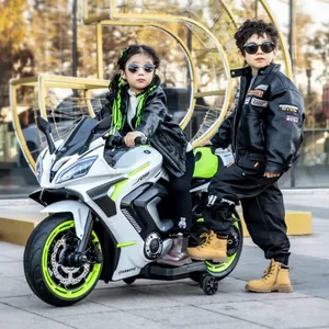 Mobil berkendara elektrik anak-anak kualitas tinggi sepeda motor mainan anak-anak sepeda motor mobil berkendara daya baterai 12 v