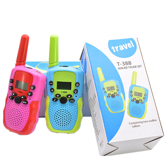 Outdoor Hot Selling Kids Toys 10 Call Tones 3KM Long Range 3 Packs Bicolor Walkie Talkies