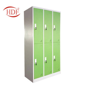 Luoyang Huadu Usine Nouveau Style Toutes Les Tailles bureau meubles en acier <span class=keywords><strong>6</strong></span> portes casier <span class=keywords><strong>vestiaire</strong></span> <span class=keywords><strong>vestiaire</strong></span> - Product Image 2