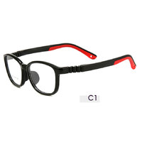 Monture de lunettes optiques ultralégères en silicone pour enfants, verres transparents pour la lecture