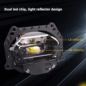 ไฟหน้าโปรเจคเตอร์ LED อัตโนมัติ Sanvi L60 พร้อมชิป LED คู่และรีเฟลกเตอร์คู่ 5500K อุปกรณ์เสริม Bi LED สำหรับรถยนต์รุ่น Camry - Product Image 3