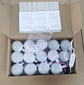 14 ampoules LED spirales en plastique <span class=keywords><strong>de</strong></span> 50 mm pour miroir, éclairage <span class=keywords><strong>de</strong></span> miroir <span class=keywords><strong>de</strong></span> <span class=keywords><strong>salle</strong></span> <span class=keywords><strong>de</strong></span> <span class=keywords><strong>bain</strong></span> IP44 avec contrôle <span class=keywords><strong>de</strong></span> la luminosité tricolore par bouton - Product Image 6