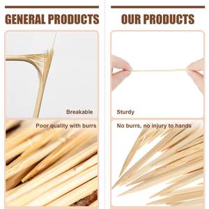 Brochettes de bambou standard pour exportation Brochettes de cordes <span class=keywords><strong>Brochette</strong></span> de barbecue jetable - Product Image 5