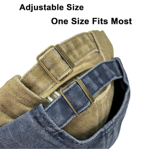 Gorra de béisbol clásica de algodón de NPJY-Sombrero de golf de perfil bajo unisex Gorra Lisa ajustable sin construir Ala curva para hombres y mujeres - Product Image 4