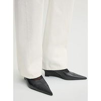 Chaussures de mariage formelles pour femmes WAnsu, en cuir véritable imprimé, à bout pointu, talons compensés hauts (5-8 cm), respirantes, à enfiler, toutes occasions