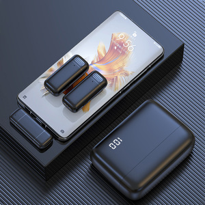 Custodia di ricarica magnetica senza fili Lavalier collare microfono per Smartphone tipo C riduzione del rumore Mini microfono senza fili antivento - Product Image 6
