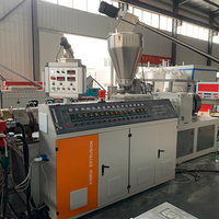 Machine d'extrusion de panneaux en mousse PVC WPC à double vis, contrôlée par PLC, haute productivité, 5-30 mm