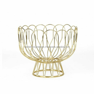 Classic Style Metal Fruit <b>Basket</b> Top Selling Decorative Wholesale Rate Iron <b>Wire</b> <b>Basket</b> Luxury Kitchen Accessories - Product Image 4