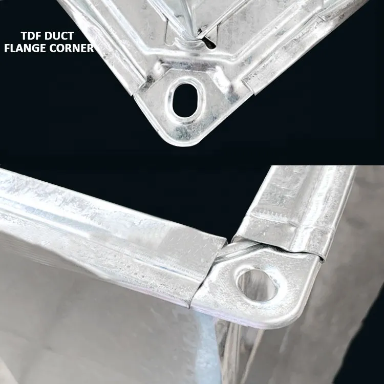 BOBO Machine hydraulic hvac ventilation duct accessories tdf flange corner shown in a detail photo for this news article