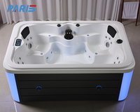 Spa Extérieur Rectangulaire de Haute Qualité pour 4 Personnes Bain à Remous Moderne de 2.2m pour Villas