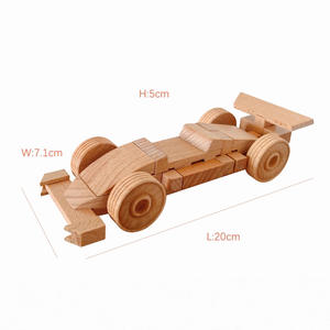 Cadeau pour enfants Luban Lock : Puzzle en <span class=keywords><strong>bois</strong></span> 40 pièces, modèle éducatif <span class=keywords><strong>à</strong></span> assembler avec joints <span class=keywords><strong>à</strong></span> tenon et mortaise, Voiture de course et <span class=keywords><strong>Avion</strong></span>, Couleurs - Product Image 1