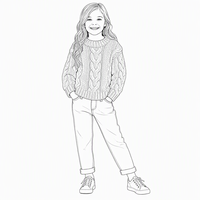 NOUVEAU Pull en tricot épais rose pour filles, pull ample à manches longues avec poignets côtelés, pull chaud pour enfants OEM