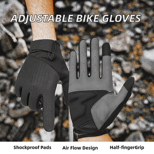 Guantes de Ciclismo Ajustables y Transpirables de Poliéster con Protección Antichoque para Bicicleta de Montaña, Ciclismo, Carreras y Deportes - Product Image 2