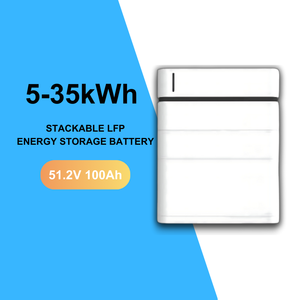 Sistema Solar Doméstico de 20 kWh con Batería Apilable de 51.2V 100Ah LFP IP55 de Bajo Voltaje UN38.3 con 95% de Eficiencia - Product Image 1