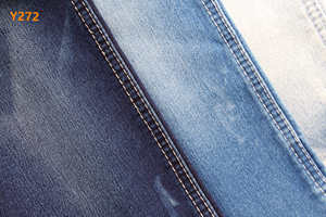 Cotton Polyester <span class=keywords><strong>Lycra</strong></span> Fake Dệt Kim Denim Jeans Vải - Product Image 3