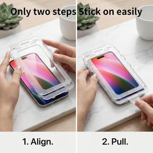 Manufacturer Custom Tempered Glass for iPhone 18 Pro Max HD Clear <b>Screen</b> <b>Protector</b> Dust Free Easy Mount Kit OEM 9H Private Label - Product Image 2