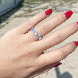 Anillo de Hiphop al por Mayor, Joyería Fina de Plata de Ley 925, Anillo de Dedo Unisex de Lujo con Diamante Natural - Product Image 2