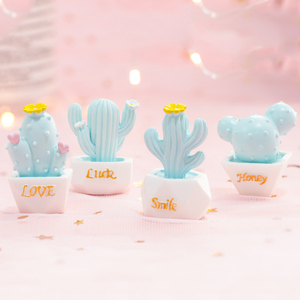 Mini Figura de Cactus de Resina, Miniatura para Decoración de Paisajes, Adornos de Macaron, Pequeñas Plantas en Maceta, Accesorios para Manualidades - Product Image 4
