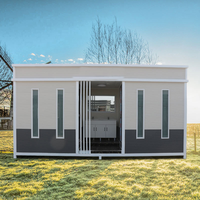 Toilettes mobiles portables certifiées CE, panneau sandwich, 1 poste, sanitaires temporaires extérieurs, relocalisation facile pour chantier de construction